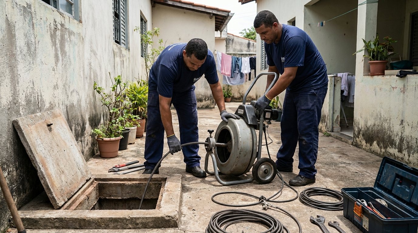 Desentupimento de esgoto em Suzano-SP