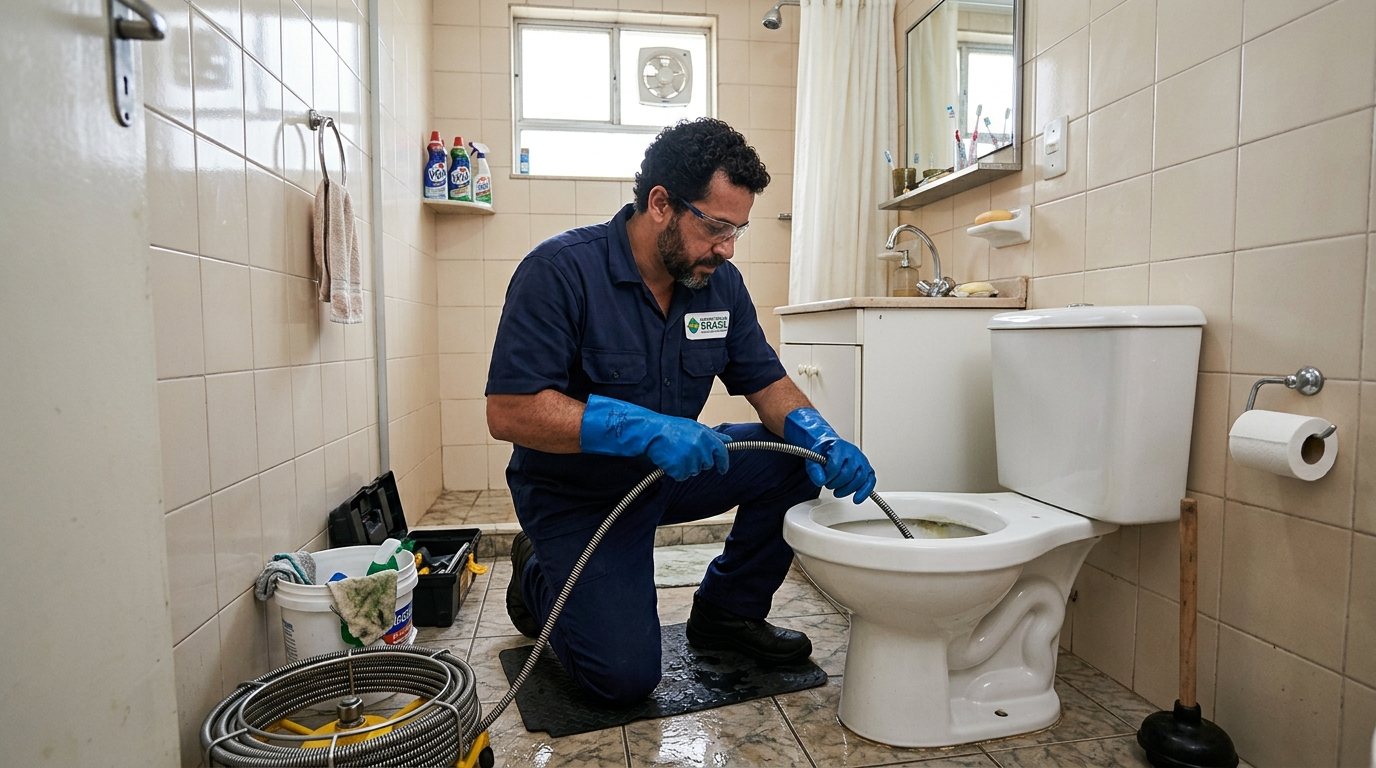 Desentupimento de vaso sanitário em Suzano-SP