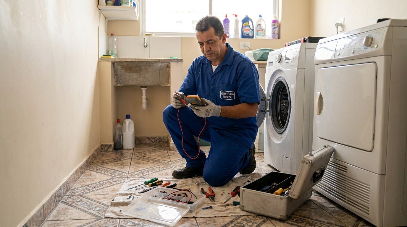Instalação de máquina de lavar em Suzano-SP