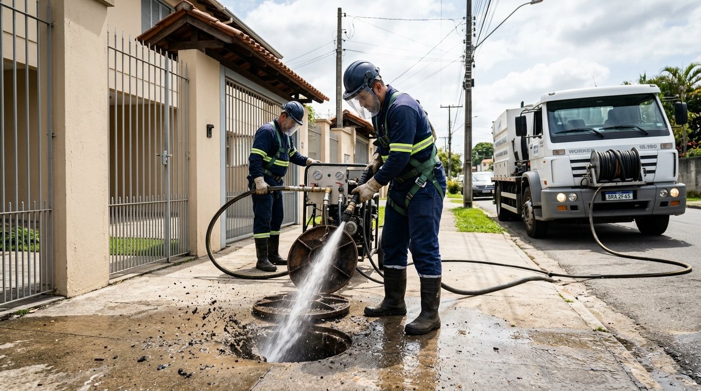 Jateamento hidráulico em Suzano-SP